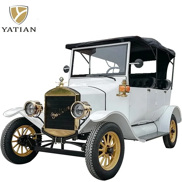 Chinese pure handmade 5 passenger private electric golf trolley tourist sightseeing car