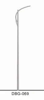 OEM custom light pole Q235 steel street light pole hot dip galvanized pole
