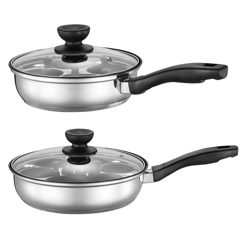 Household Gas stove frypan induction cooker Mini kitchen Real cooking Egg pan 304 stainless steel non-stick pan