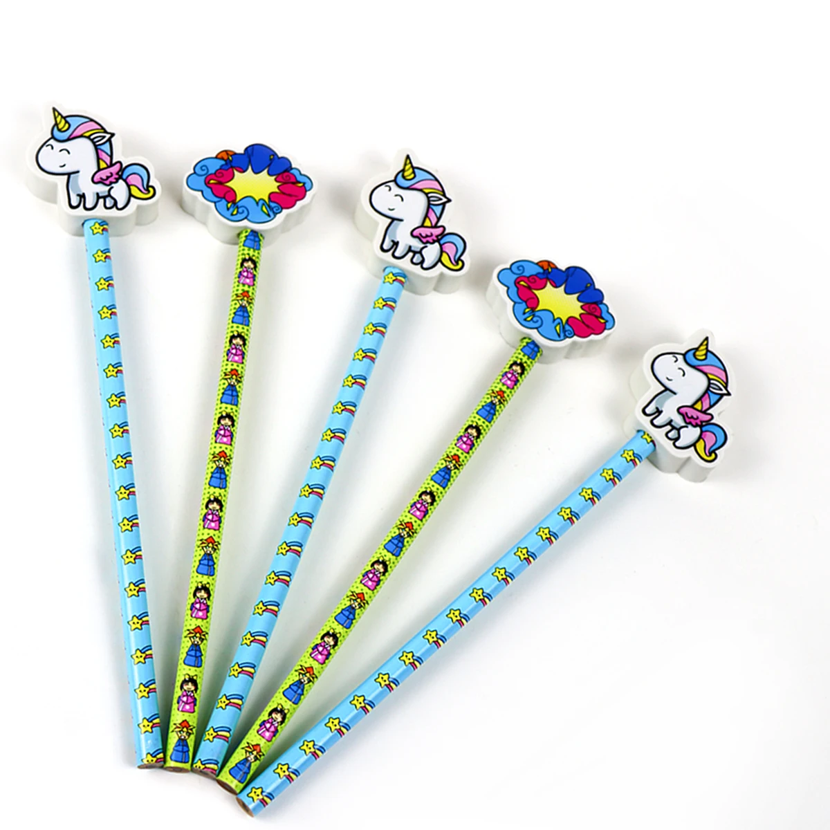 Stationery Item Wholesale Creative Kawaii Rubber Fancy School Cute Custom Pencil Topper Eraser for Kids