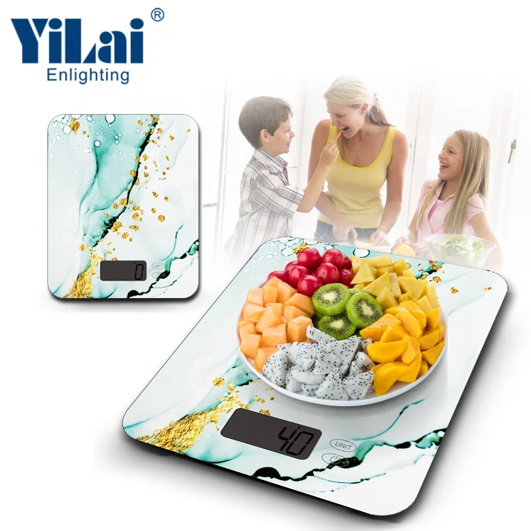 5Kg/1g Multifunction Glass Surface material Electronic Platform Scale Digital Weighing Food Kitchen Scale