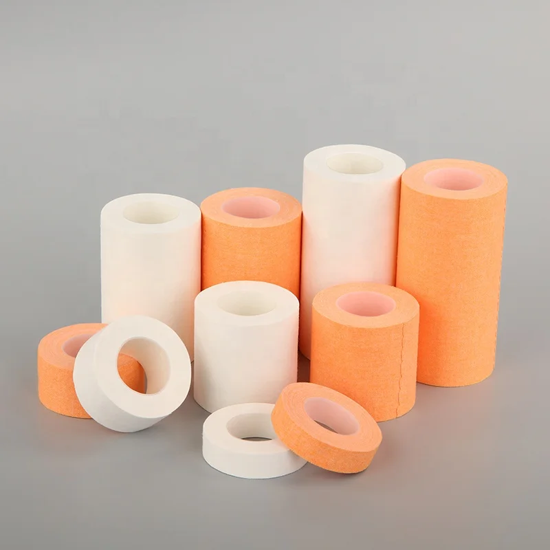 Direct factory Manufacture of skin color zinc oxide adhesive plaster with plastic cover