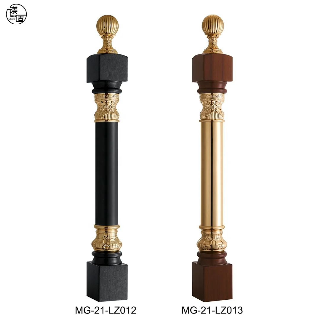 modern style stair railing column aluminum decorative terrace railing post