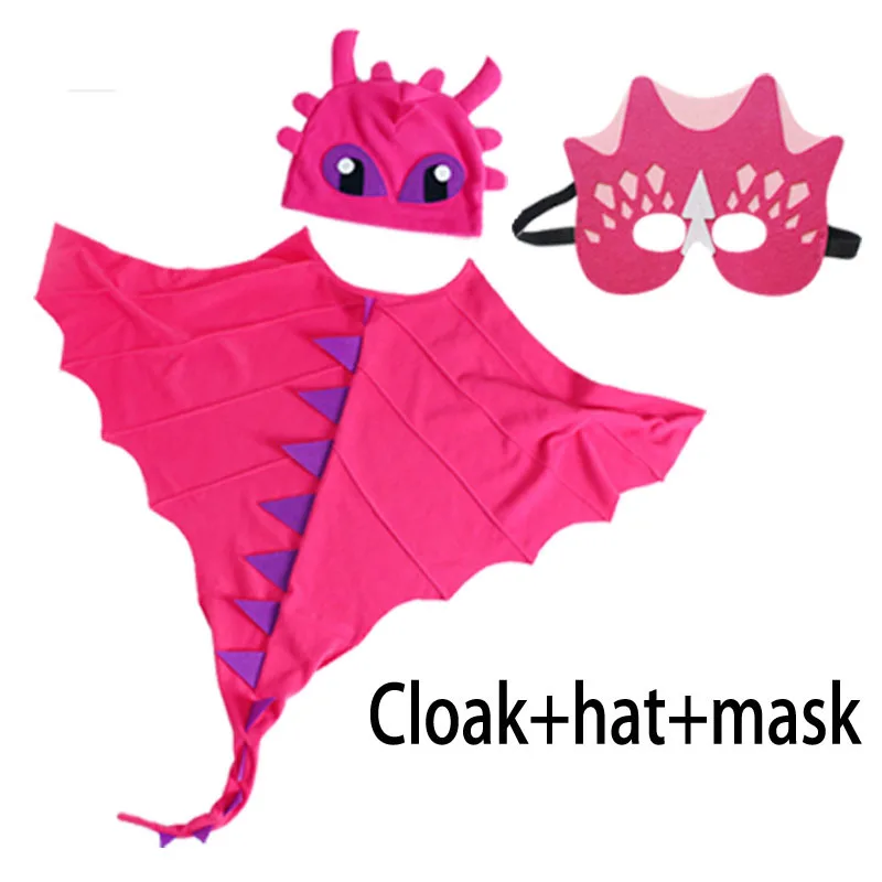 Kids Anime Cosplay Clothing Animal Cartoon Cute Cloak Dragon Roleplay Party Dress up Dinosaur Costumes