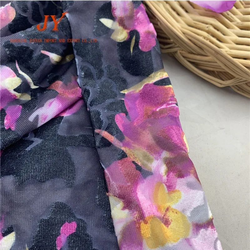 
Viscose Fabric Knit Nylon Wholesale Offer printed burnout velvet fabric China Rayon Technics Style 