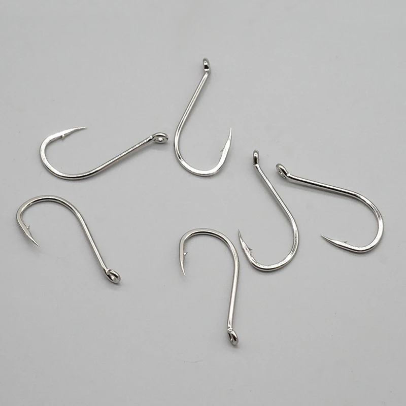 Custom Carbon Steel Beak Octopus Fishinghooks Barbed Circle Offset Hook Fresh Salt Water