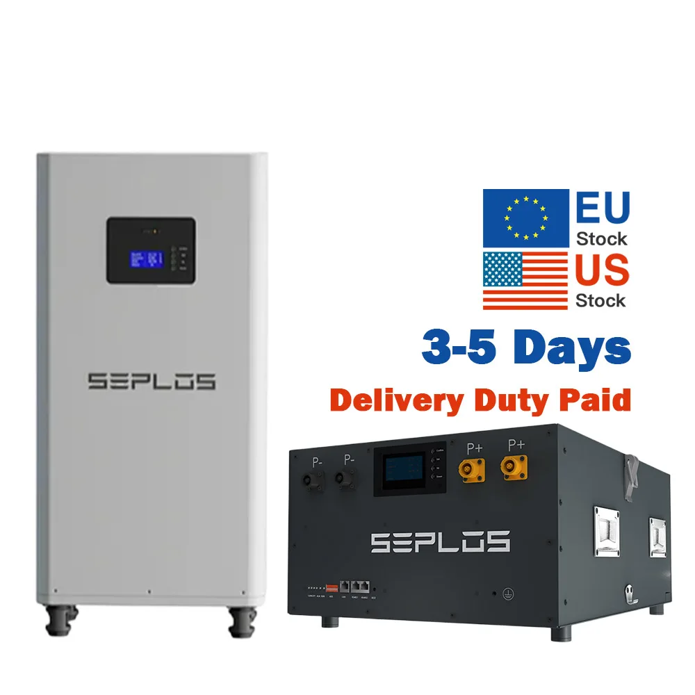 EU Stock seplos bms 5wkh 10kwh 15kwh 48v 280 280ah 300ah 304ah lifepo4 battery box pallet case