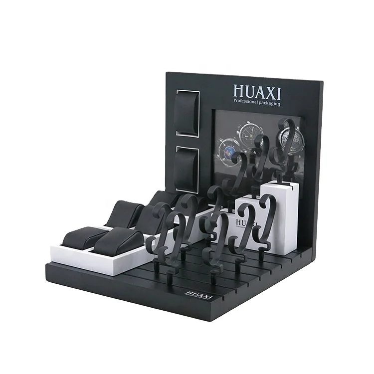 15 Watches Small Set Custom wooden Watch Display Holder Stand For Showcase