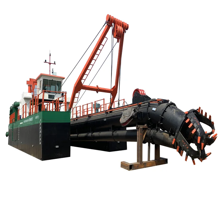 China low price 32 inch cutter suction dredger with high pressure pump for river sand