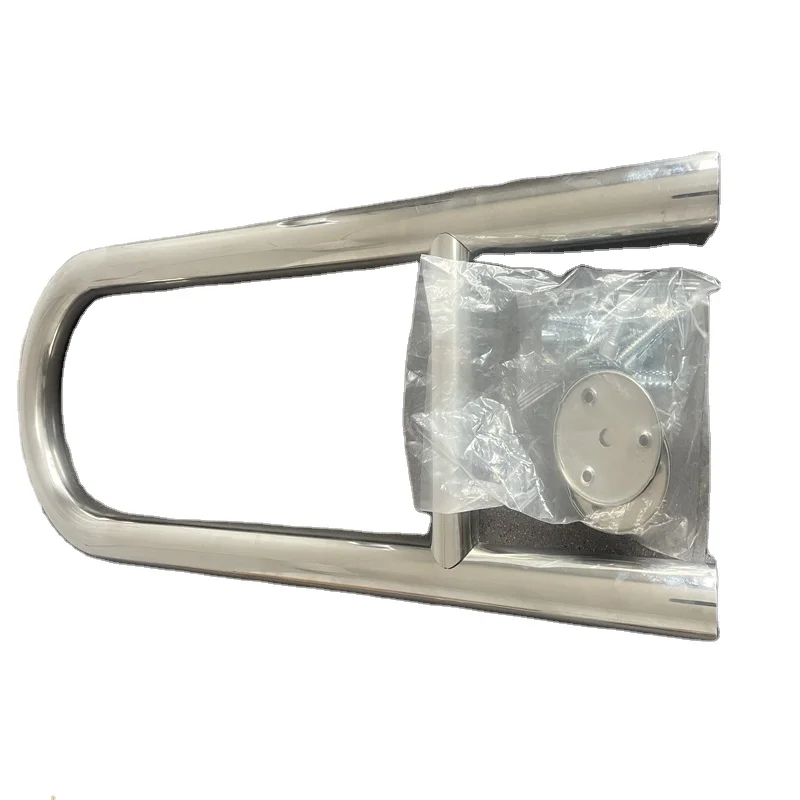Wall Mount Brushed Folding U Shaped Handrail Stainless Steel 304 Toilet Safety Handles Armrest Bathroom handrail For Disabled