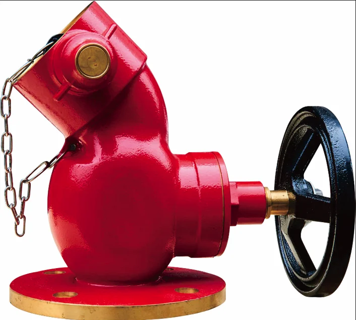 Factory Selling Fire Hydrant 2.5 Inches Brass Oblique Screw Landing Fire Hydrant Indoor Fire Hydrant One Way Valve