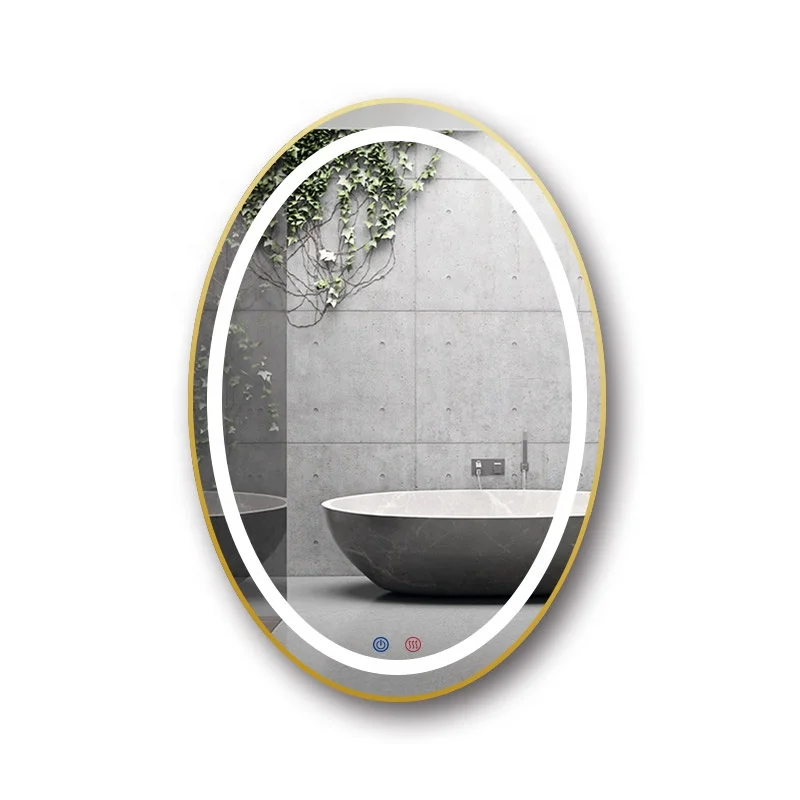 2022 Bathroom Customized Led Backlit Defogger Smart Mirror Led Mirror Hotel Mirror