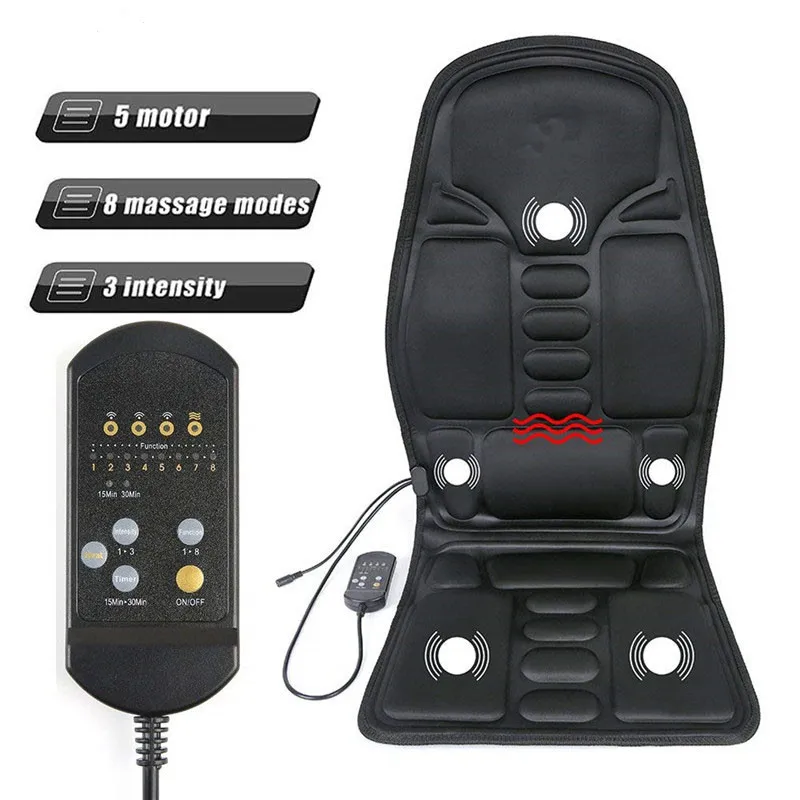 Cheap OEM Electric Massage Seat Cushion Car Home Office Infrared Heating Mat Full Body Chair Massage Pad