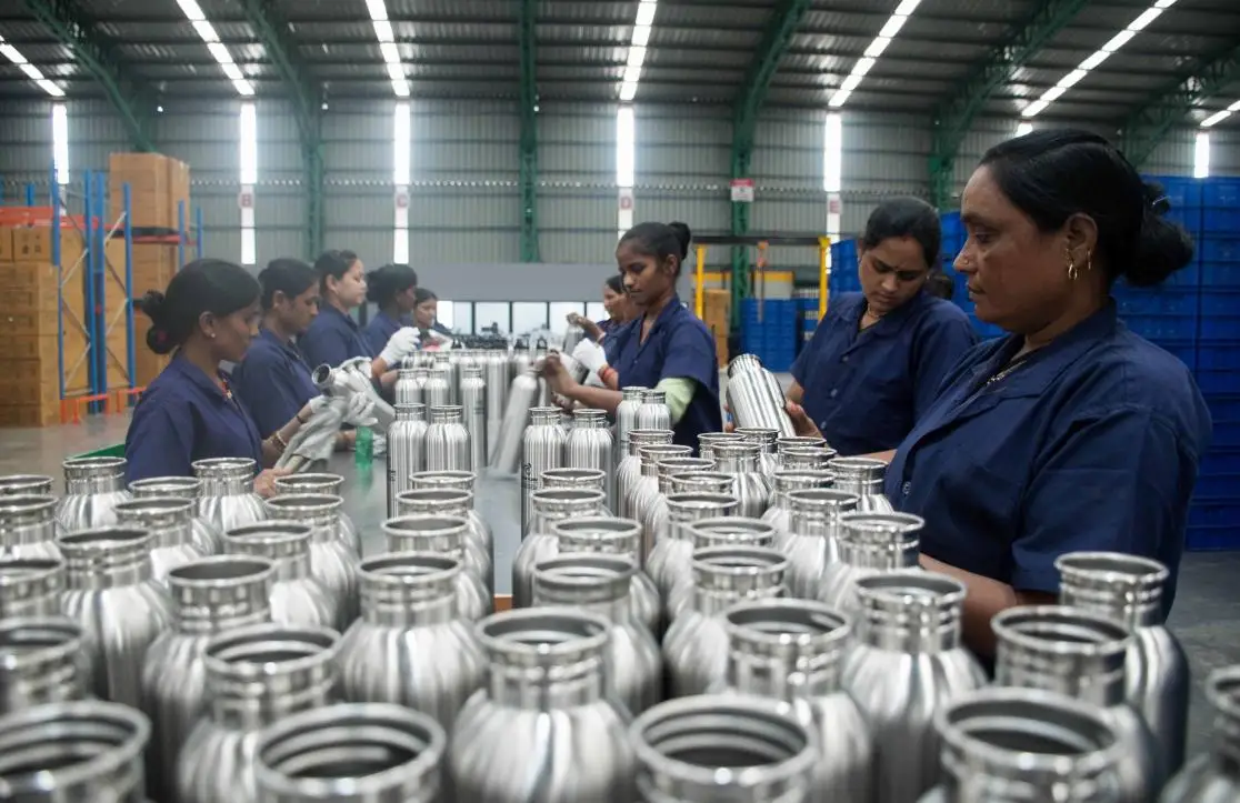 automatic metal thermo manufacturing plants single wall water bottle production line stainless steel vacuum flask making machine