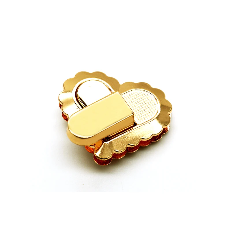 Zinc Alloy Leather Craft DIY Clasp Turn Twist Lock For Handbag Metal Ladder Magnetic for Bags Locks