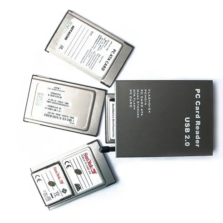 High Quality Micro Adapter Card Reader USB 2.0 Metal PCMCIA Card Reader