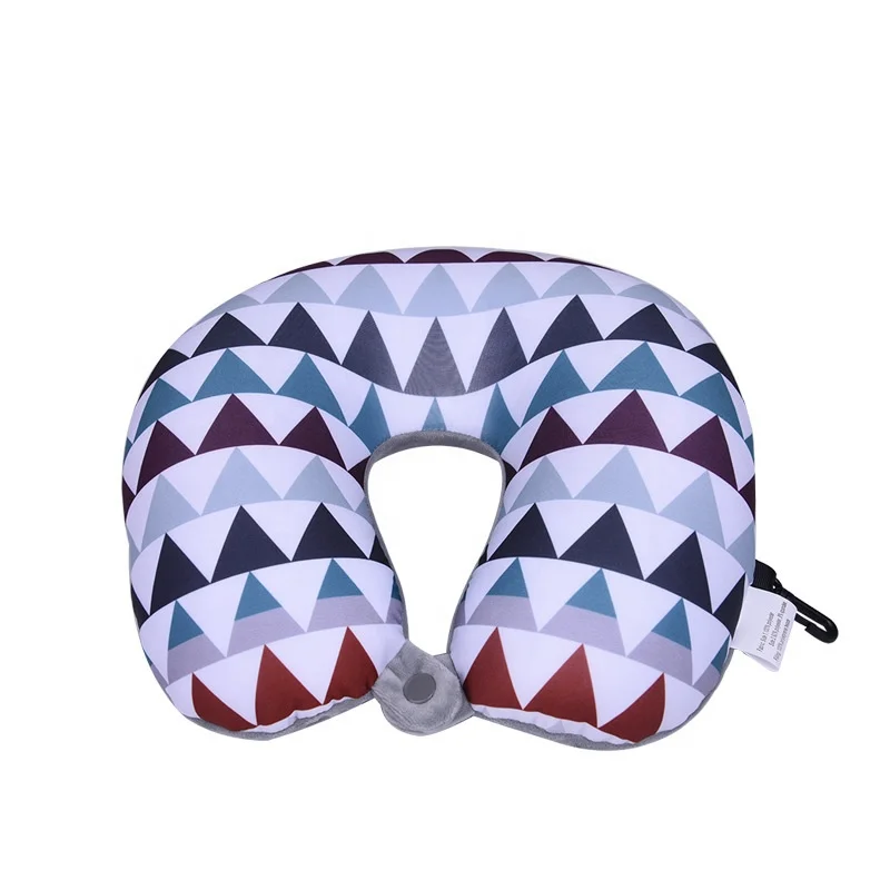 Spandex microbead neck support travel pillow