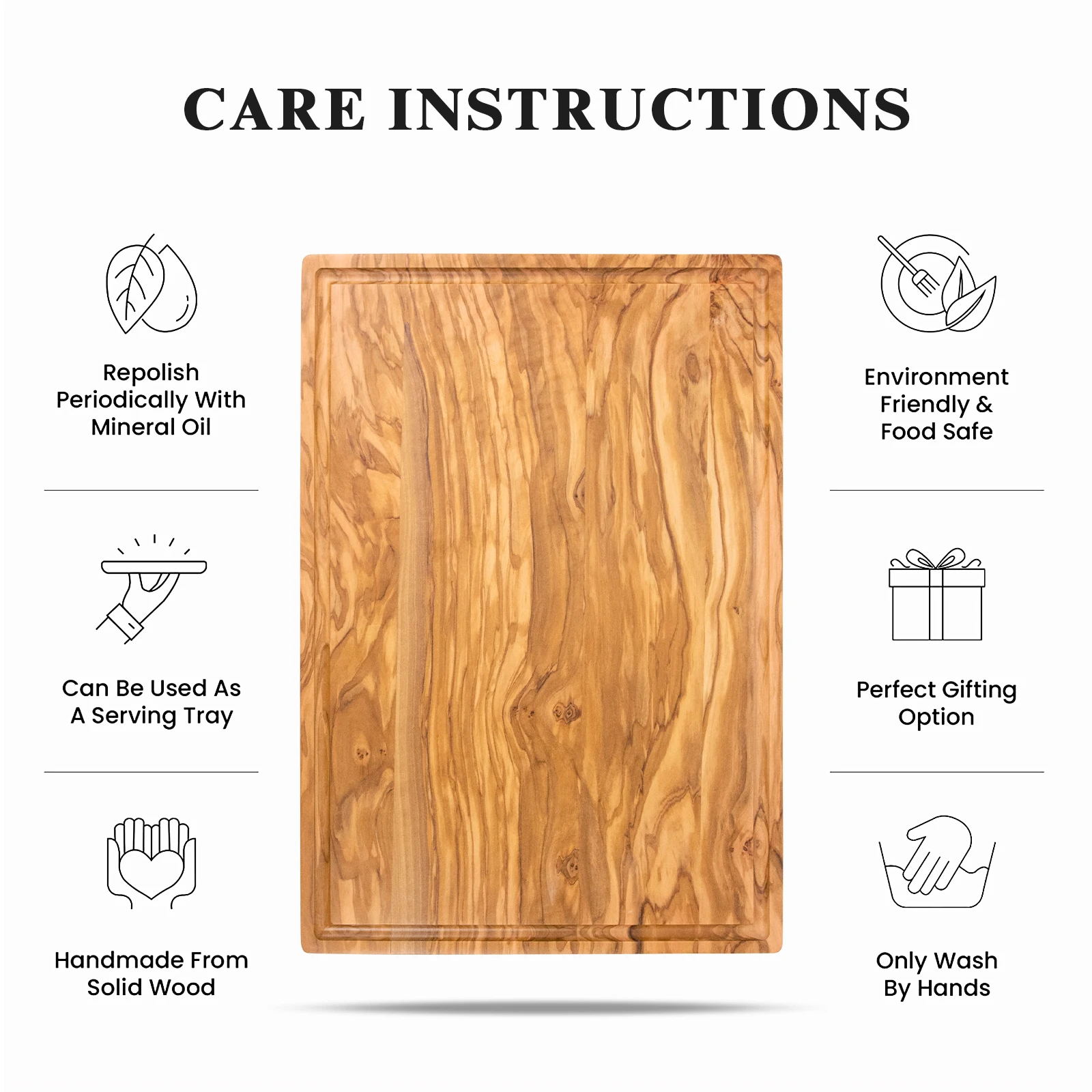 GL Extra Large Handmade Olive Wood Epoxy Serving Board Chopping and Cutting Board for Meat Vegetable & Fruit | Customized Resin