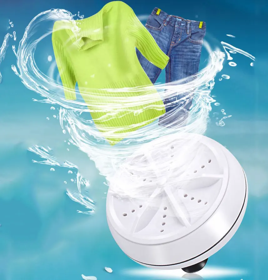 
 Портативная турбинная мини-машина DWI Dowellin, ультразвуковая стиральная машина с энергосберегающим ведром  