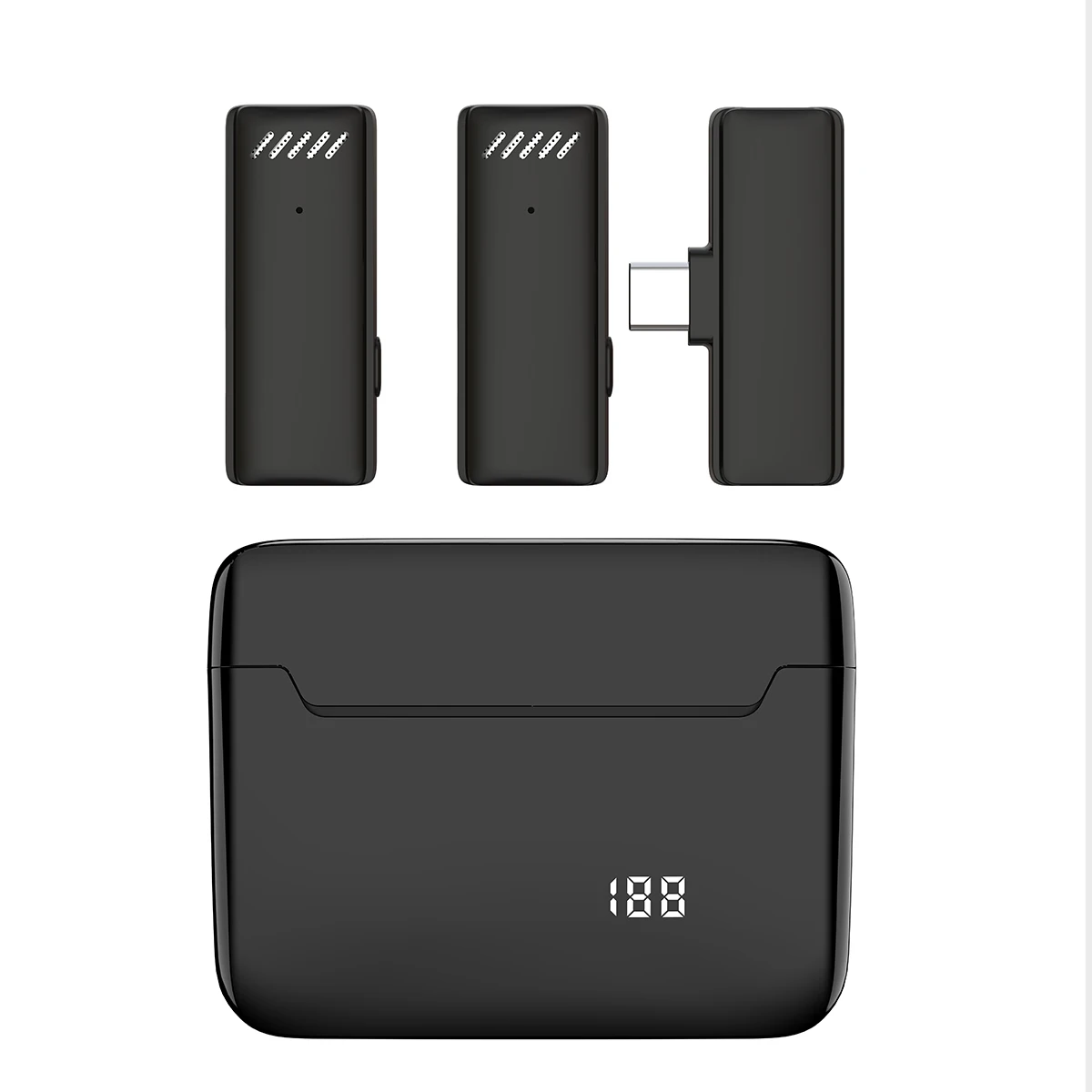 Микрофон для мобильного телефона с дальностью передачи 20 метров цифровой дисплей мощности беспроводной петличный