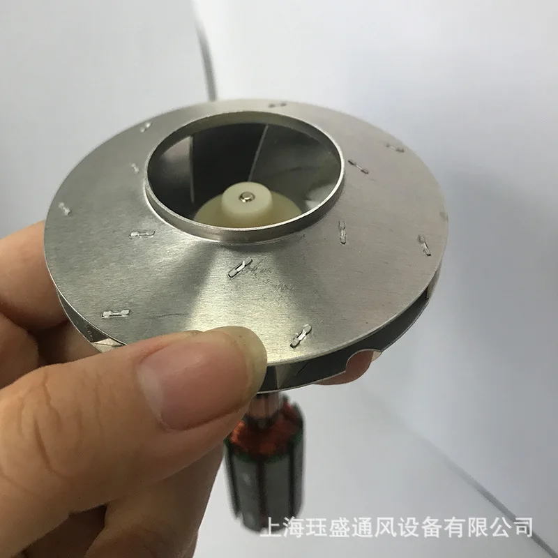 56mm mini Aluminum alloy impeller Hot sale aluminum fan impeller for burning machine fan blade