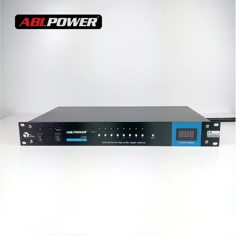 High power sequence box sound system dj equipment power supply sequencer 8 channels