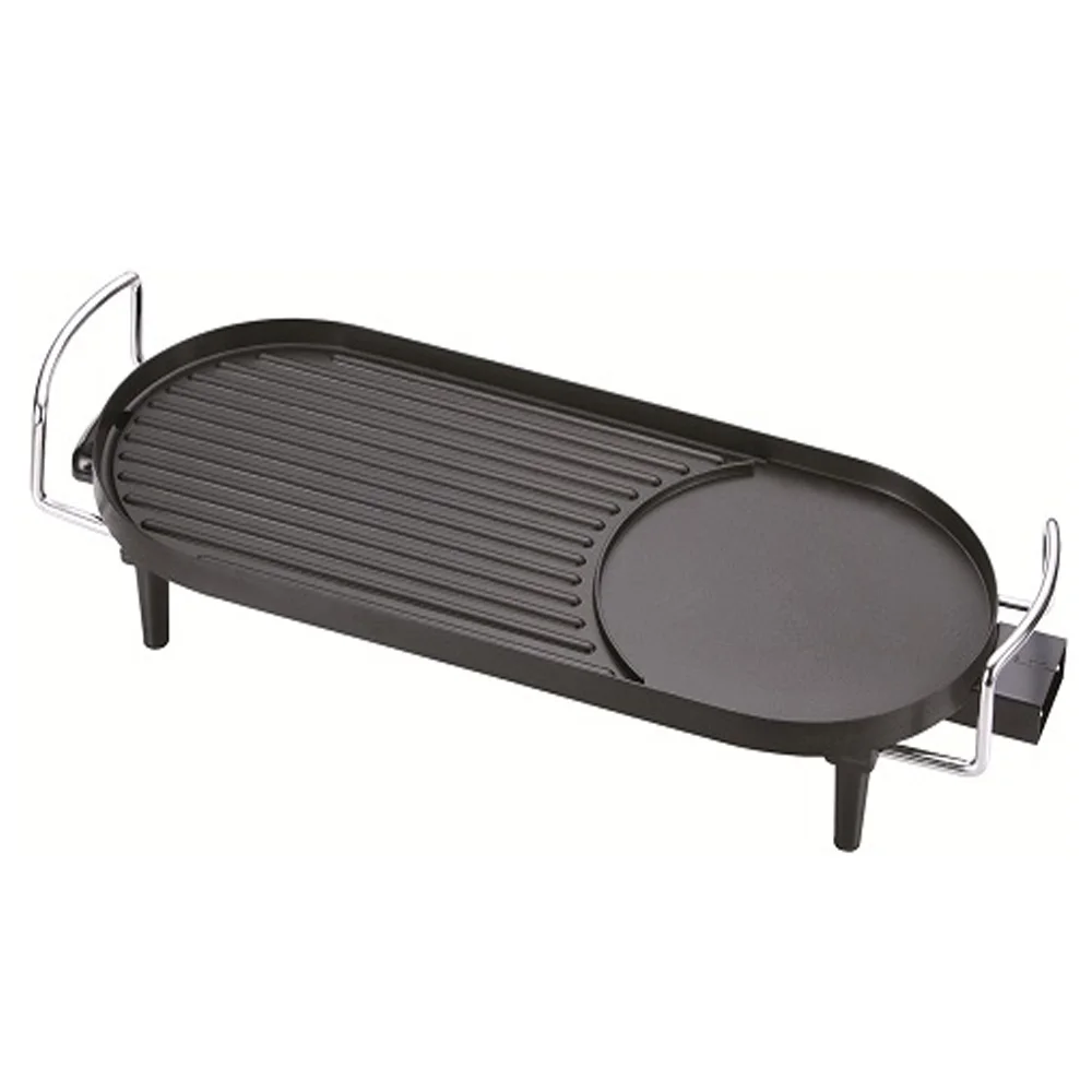 High Quality Aluminium Non Stick Electric Long Grill Plate BBQ Griddle Grill Pan for Home use