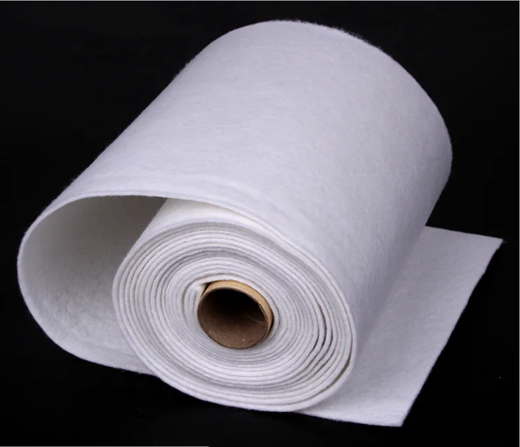 
Factory customized pet white polyester hot pressed needle punched felt 