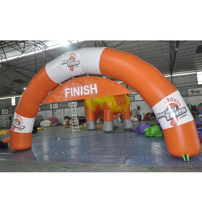 Giant inflatable finish line arch for advertising