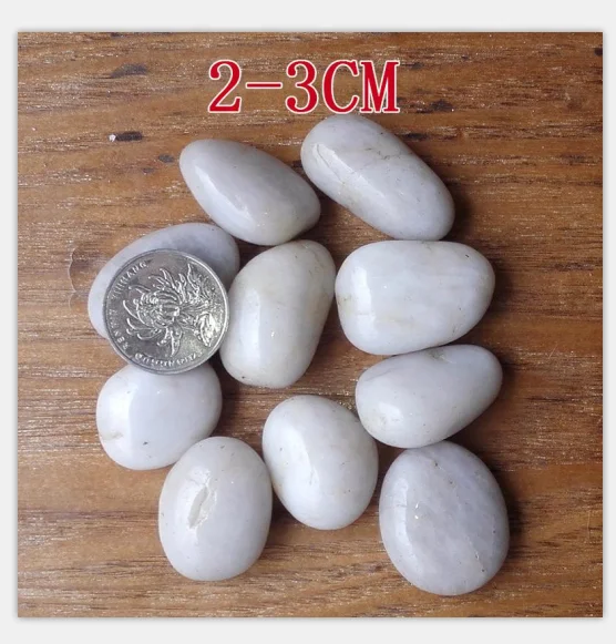 High Polished Stone Natural Color Pebbles Cobblestone Flower Pot Decorative Stone Paving Stone
