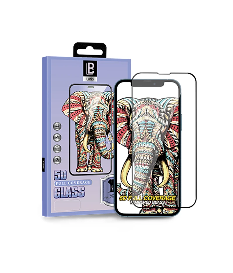 5D Elephant king 2021 Full glue 9H Screen Protector Tempered Glass for iPhone 6 7 8 plus xs xr xs 11 12 13 min pro max