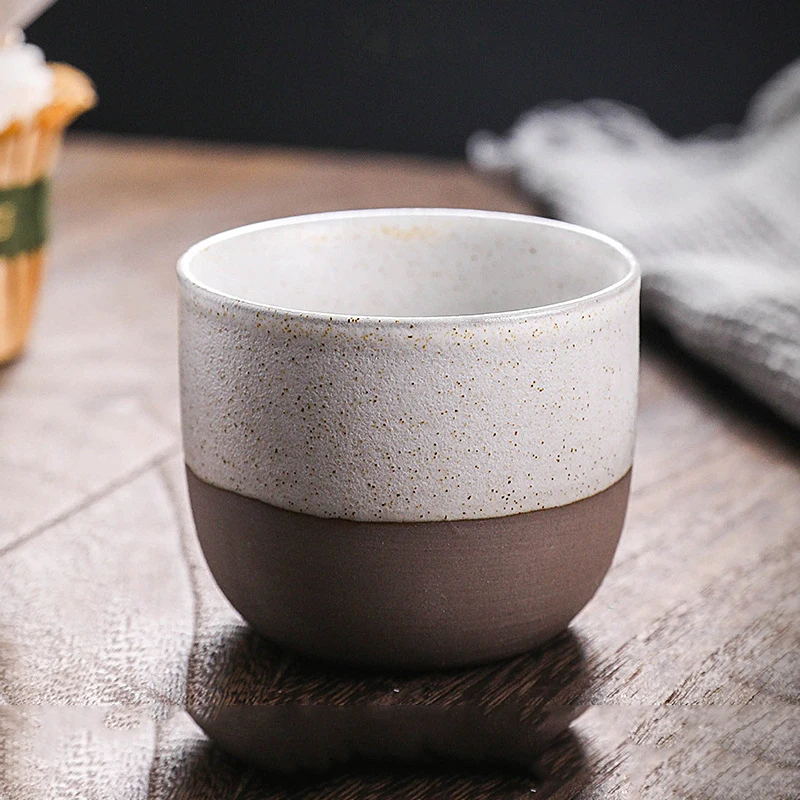 Vintage Ceramic Espresso Mug Creative Coffee Cups with Speckled Frosted Texture Coffee Mug