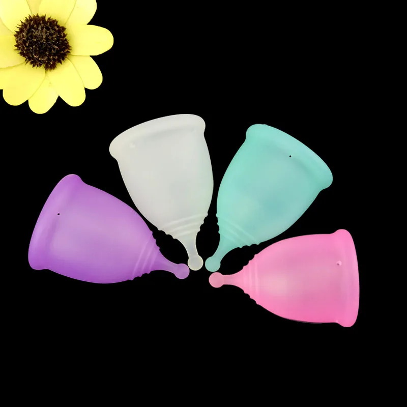 Wholesale menstrual cup 100% Medical Silicone And Black Reusable for Women Custom Menstrual Cup