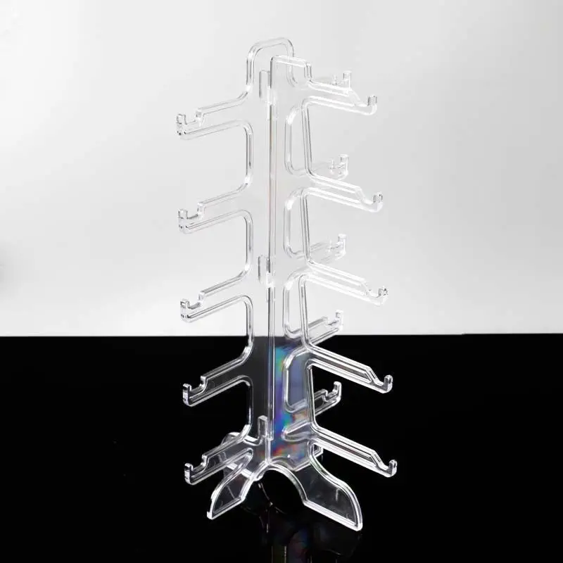 Transparent single row 5 pairs size 16*16*31cm Acrylic Glasses Display Glass Acrylic Sunglasses display Stand Eyewear frame