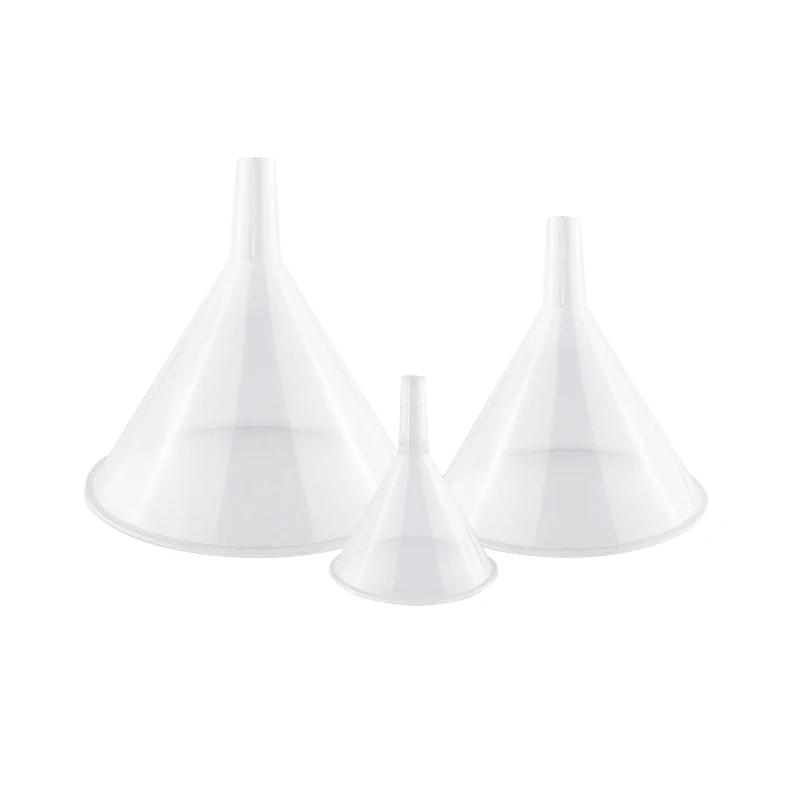 High quality Thickening of Plastic funnel transparent All specifications for laboratory