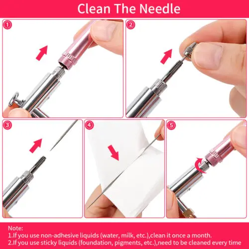 Mini Handheld Rechargeable Facial Oxygen Injection Meter Nail Hair Coloring Spray Gun