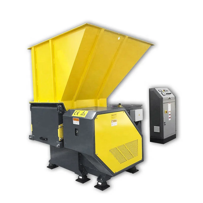 Large Plastic waste shredder single shaft drum lump strong crushing machine for sale