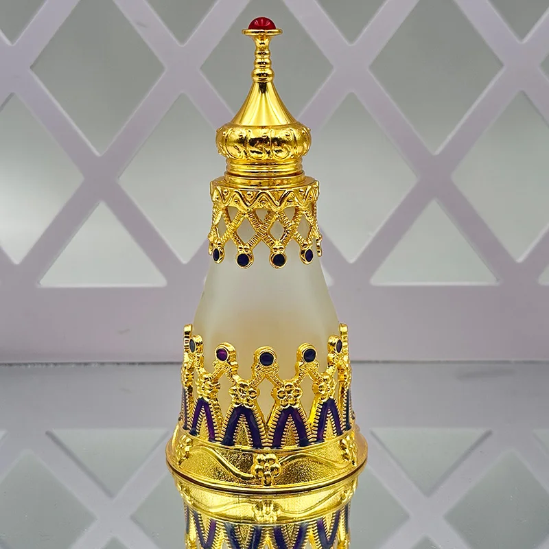 10 мл 12 25 Dubai Arabic пользовательские роскошные концентрированные духи флакон с ароматом металлические бутылки эфирным маслом