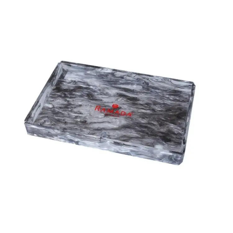 
Customized Professional Low Price Hotel Guest Room Items Bathroom Place Toiletries Tray Room Tissue Box Sets 