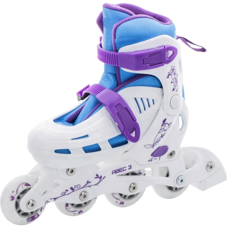 Adult and Kids Four Wheels Adjustable Inline Roller Skate Shoe