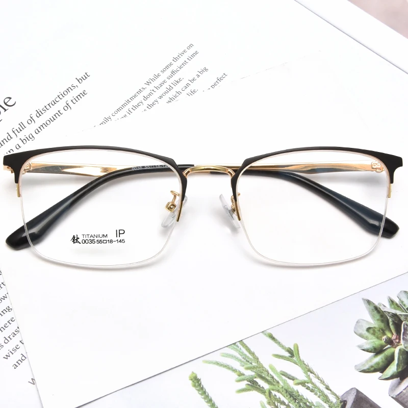 China Factory Supply Optical Ultralight Titanium Frame Prescription Glasses