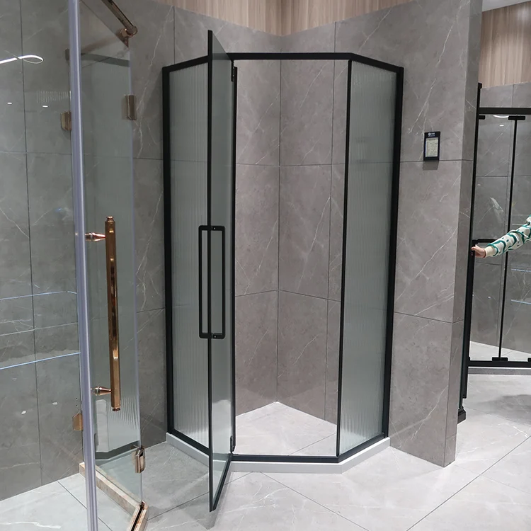 Odm Custom Design Clear Swing Tempered Glass Shower Door for Bathroom