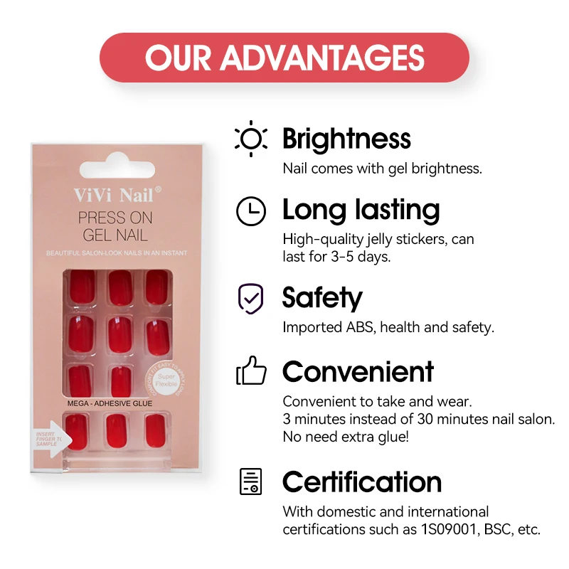 ROSALIND manicure 24pcs/lot multicolor press on false nails tips kits wholesale artificial acrylic fake nails set with nail file