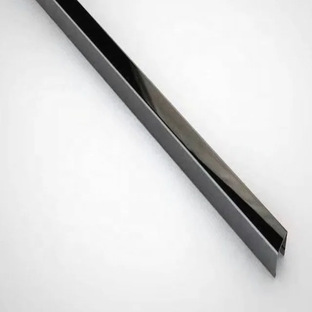 Free sample ss 201/304 decorative T/U shaped stainless steel profile for wall or ceiling decoration