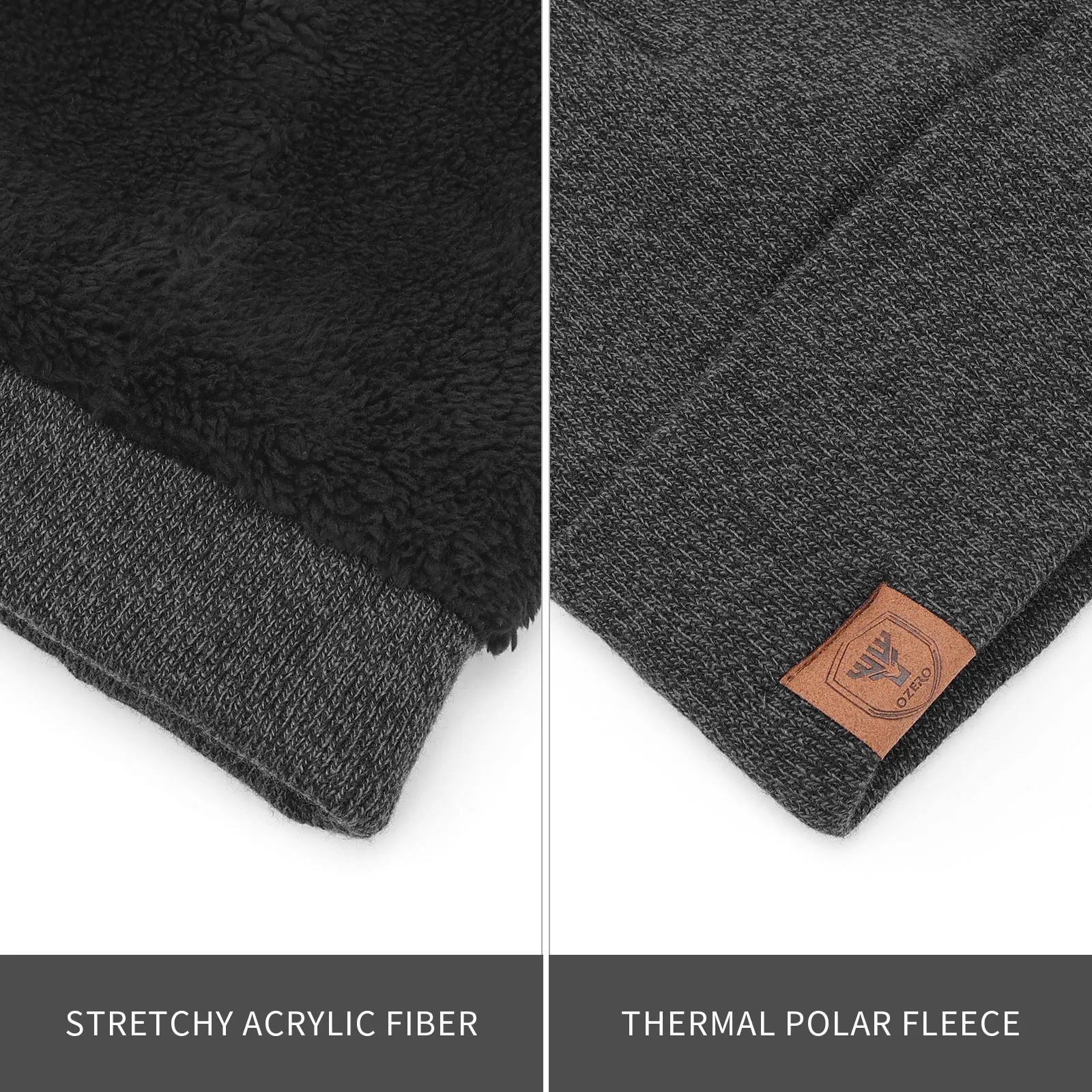 Зимняя вязаная шапка теплые флисовые шапки для мужчин и