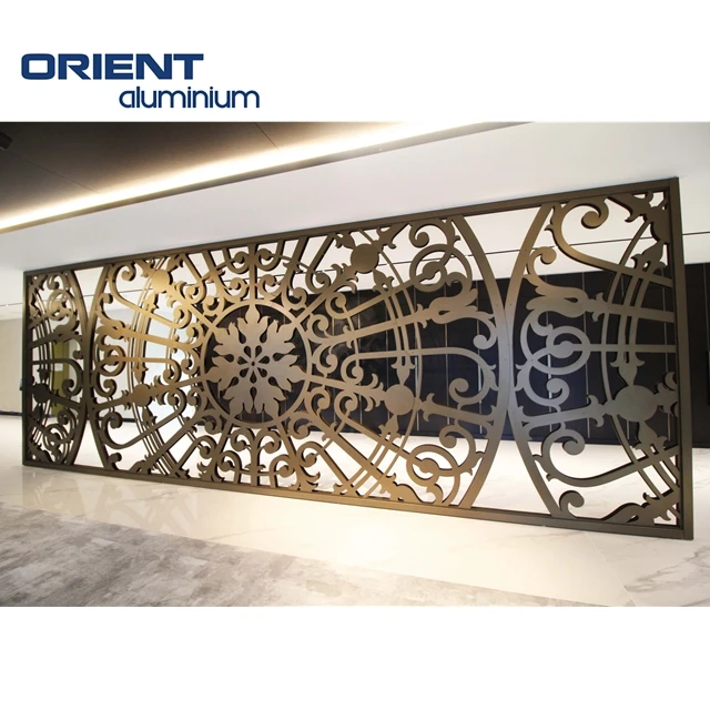 Decorative Metal Laser Cut Panel Engraving Aluminum Laser Cut Fence Panels Wall Fence Garden Privacy Aluminium Laser Cut Screen