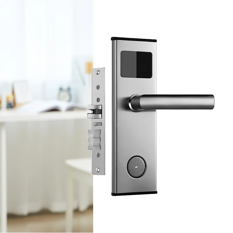 Easloc Manufacturer Black Color RFID Card  Smart Hotel Locks  with Management System