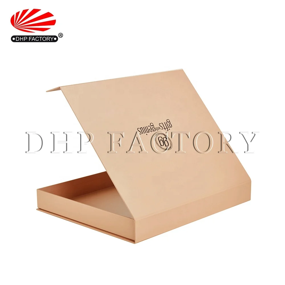 OEM Printing Rigid Cardboard Packaging Gift Box Spot UV Book Shape Flip Closure Wig Boxes Custom Magnetic Flap Box