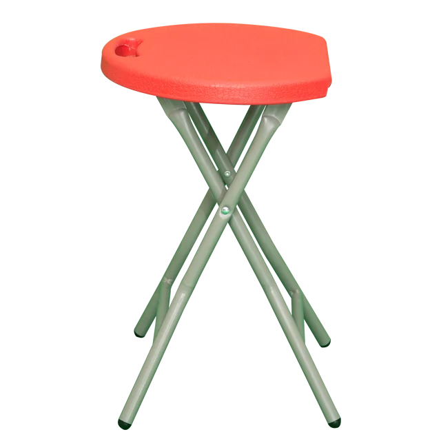 Портативный уличный маленький круглый с металлическими ножками оптовая продажа пластиковый легкий складной стул (62311803154)