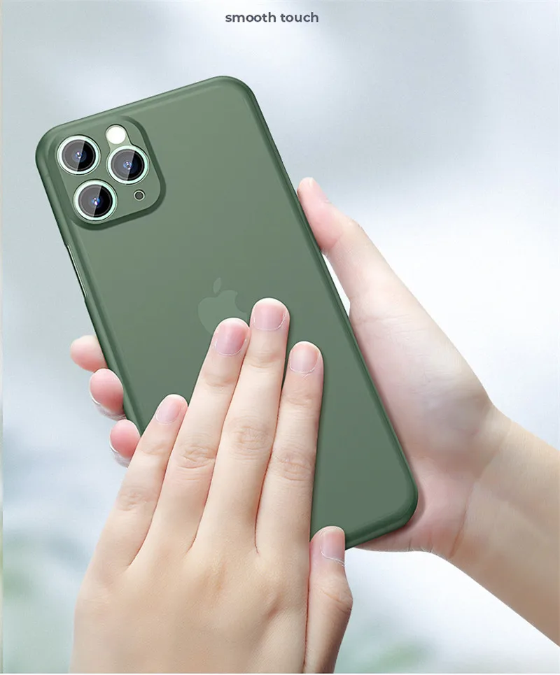 Новинка 2020 Ультратонкий чехол для сотового телефона iPhone защитная крышка объектива матовый прозрачный мягкий из полипропилена 12